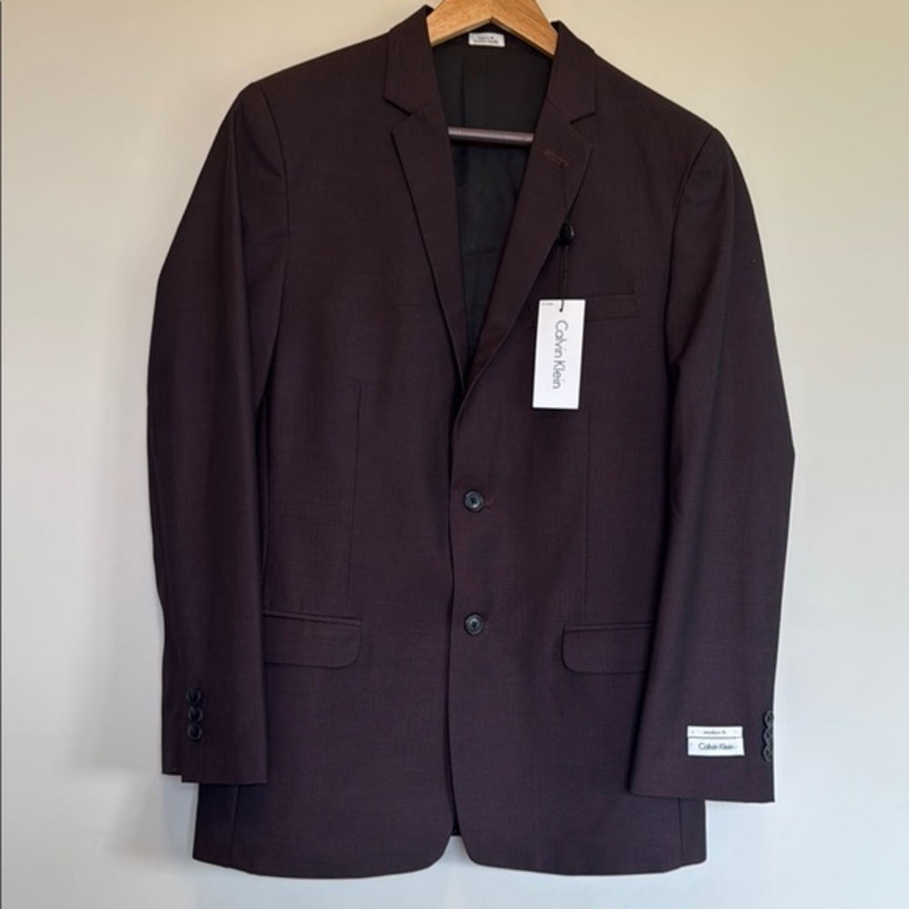 Calvin Klein Purple Sport Coat Blazer - Picture 2 of 11